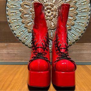 Horoscopes Dolls Kill size 10 Red Platforms